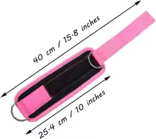 Adjustable Ankle Strap Supports with D-Ring for Cable Machine